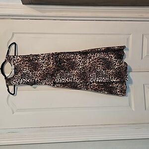 Leopard print girls dress